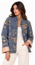 Floral Denim Embroidered Jacket