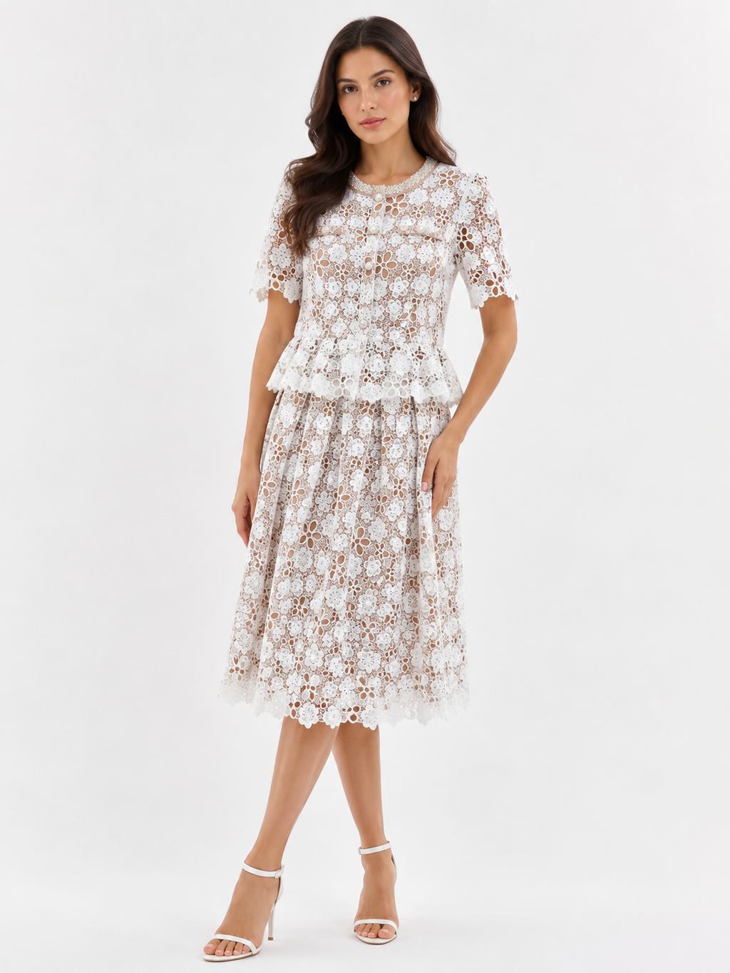 Vintage Royal Lace Set ( White  , Pink , Mint )