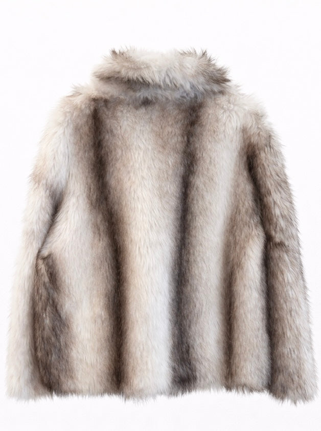 Luxury Faux Fur Statement Jacket