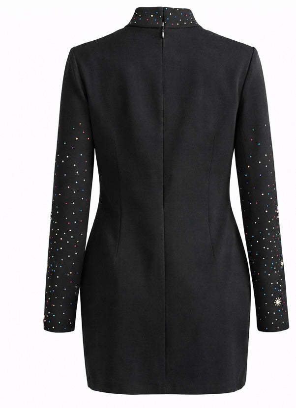 Galaxy Embroidered Statement Mini Dress